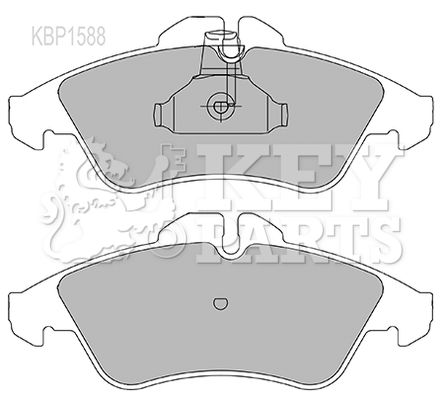 KEY PARTS Комплект тормозных колодок, дисковый тормоз KBP1588